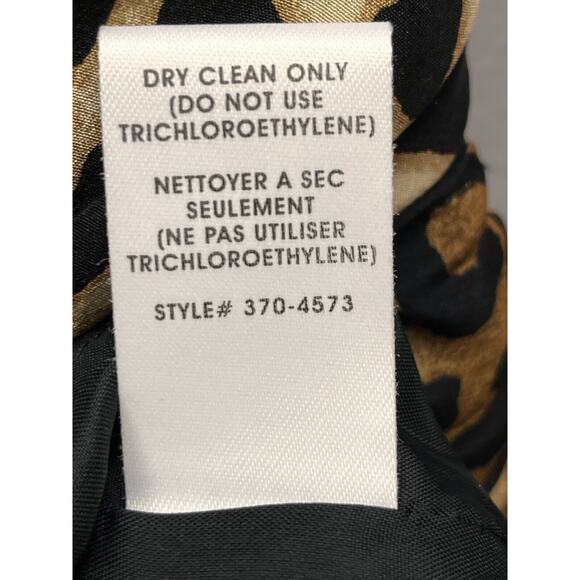 Nanette Lepore Silk Come Hither Dress Womens sz 0 Cheetah One Shoulder Cocktail - Picture 6 of 9